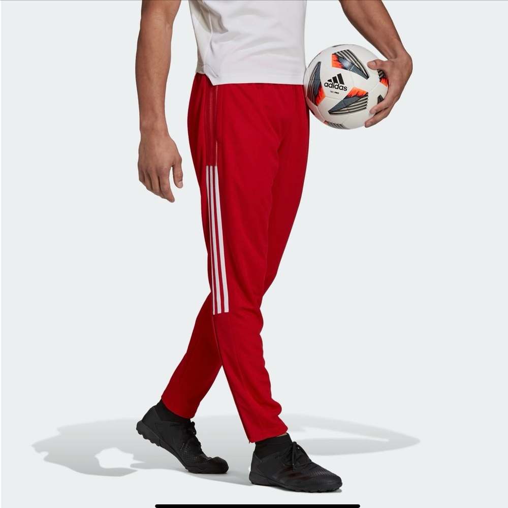 Adidas Men's Tiro Track Team Power Red Joggers - Picture 2 of 10